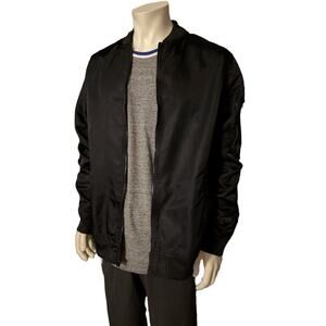 JACKSON Lightweight Black Bomber Jacket Mens sz L